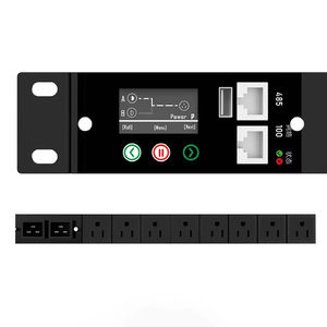 מתג העברה אוטומטי חכם ATS PDU 125V 15A NEMA5-15R בעל 8 יציאות, העברה אוטומטית, תואם <span class=keywords><strong>SNMP</strong></span> <span class=keywords><strong>UPS</strong></span>, הגנה מפני נחשולי מתח - Product Image 1