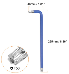 <span class=keywords><strong>Clé</strong></span> Torx T50 à bras long, <span class=keywords><strong>clé</strong></span> <span class=keywords><strong>étoile</strong></span> à <span class=keywords><strong>6</strong></span> points en acier S2 - Product Image 2