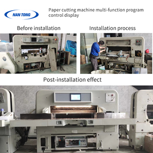 Máy cắt giấy thủy lực điều khiển máy tính nâng cấp hệ thống điều khiển cắt giấy Chính xác cắt chết - Product Image 5