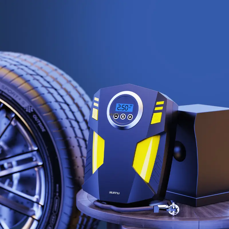 120W 12V taşınabilir dijital araba lastiği şişirme hava kompresörü arabalar Mini elektrikli akıllı lastik hava pompası