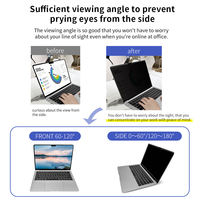 Film de confidentialité magnétique amovible 9H anti-reflet et anti-lumière bleue pour Microsoft Surface Laptop Go 3/2/1 de 12,5 pouces