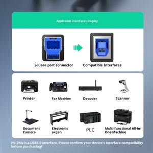 USB 3.0 tốc độ cao đóng hộp đồng dòng dữ liệu cho màn hình máy tính di động đĩa cứng kết nối máy quét (cổng vuông kéo dài) - Product Image 5