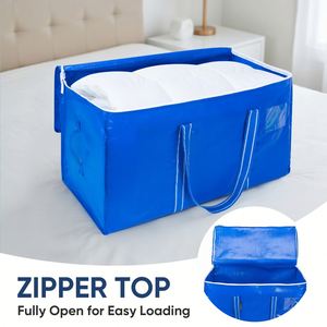 Heavy Duty Extra Large Moving Bags,58 Gallon Jumbo Packing Bags,Huge Moving Storage Bags with Strong Zippers & Carrying Handles - Product Image 3
