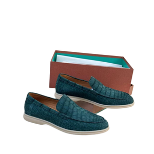 Mocassins en cuir de crocodile 100% véritable, chaussures décontractées à enfiler pour homme, mocassins en cuir de crocodile pour homme - Product Image 1