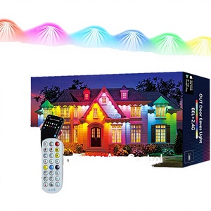 ไฟประดับม่าน LED รูปดาวพระจันทร์คริสต์มาส ความยาว 3.5 เมตร มาตรฐาน IP67 สำหรับตกแต่งงานปาร์ตี้อิสลามของชาวมุสลิม - Product Image 3