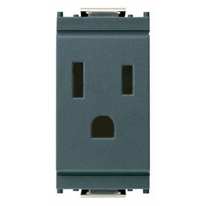 2P+T 15A USA+SASO <b>Socket</b> Grey 4.1x2.8x5.3cm <b>Wall</b> Outlet Electrical <b>Plug</b> - Product Image 1