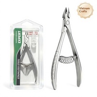 Coupe-cuticules de haute qualité en acier inoxydable avec logo laser, finition mate, outil de manucure professionnel portable, ensemble de ciseaux à ongles