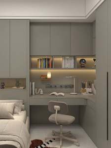 Armoire extensible grise au design moderne et minimaliste avec un grand espace de rangement, taille personnalisable pour une utilisation en milieu hospitalier et en atelier - Product Image 3