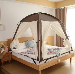 Tente de couchage pliable pour 4 personnes, en maille argentée, sans sol, lavable, pour usage domestique et enfants, vente en gros - Product Image 5