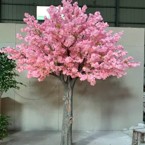 Individuelle Form künstliche Kirschblütenbäume handgefertigte rosa Baum für drinnen draußen Home Office Party Hochzeit