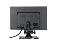 Monitor Sentuh 9 Inci 1024*600 IPS untuk Keamanan Mobil dan Bus, Monitor Desktop dengan Braket, Tegangan 12-24V, Layar HD Kecil