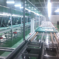 Kustom Pabrik perlengkapan televisi lini produksi otomatis cerdas LED LCD TV lini perakitan