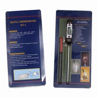 Termometer Daging Digital WT-1, Tahan Air IP43 dengan Probe 150mm Layar LCD, Plastik ABS, Mendukung OEM untuk Memasak di Dapur