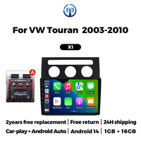 Navifly Android Built in Car-play Auto Autoradio Android X1 X2 pour VW Touran 2003-2010 Support BT DSP GPS WIFI