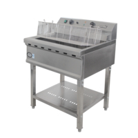 Friteuse électrique commerciale KFC professionnelle de grande capacité, 52l, pour poulet et Chips