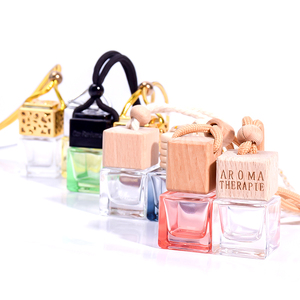 Mới 10ml nước hoa xe hơi Chai xe khử mùi thủy tinh khuếch tán chai không có lửa hương liệu dễ bay hơi chai rỗng mặt dây chuyền - Product Image 6