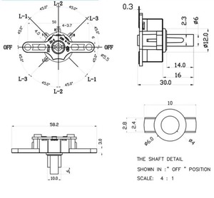 สวิตช์โรตารี่ 10A250V แบบขั้วเดียว 1 2 3 สปีด สวิตช์เลือกความเร็วพัดลม ผู้ผลิตสวิตช์โรตารี่แบบเลือกได้ - Product Image 6