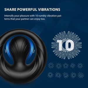 Wholesale Silicone Men <b>Vibrating</b> Delayed Ejaculation Ring Wireless Remote Prostate Male Anal Plug Male Massage <b>Vibrating</b> Ring - Product Image 3