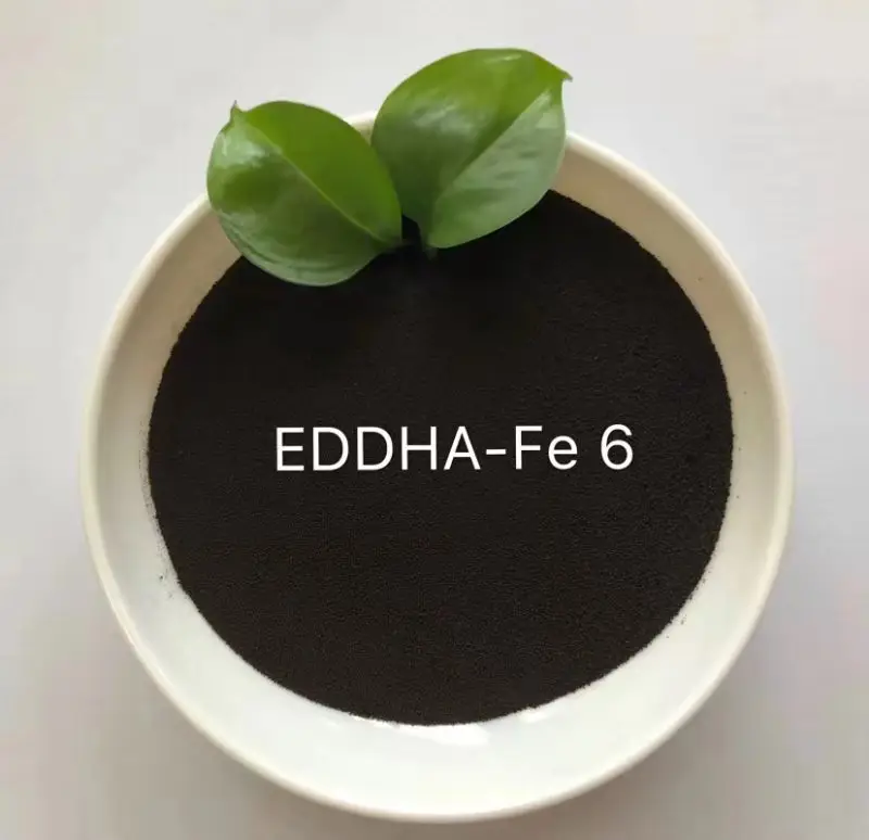 EDDHA Fe 6% Ortho-ortho 4.8% Sắt Chelate Phân Bón Bột