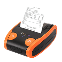 Imprimante thermique portable mini sans fil BT USB de 2 pouces pour reçus, factures et billets avec papier d'impression de 58 mm compatible avec Android et Windows
