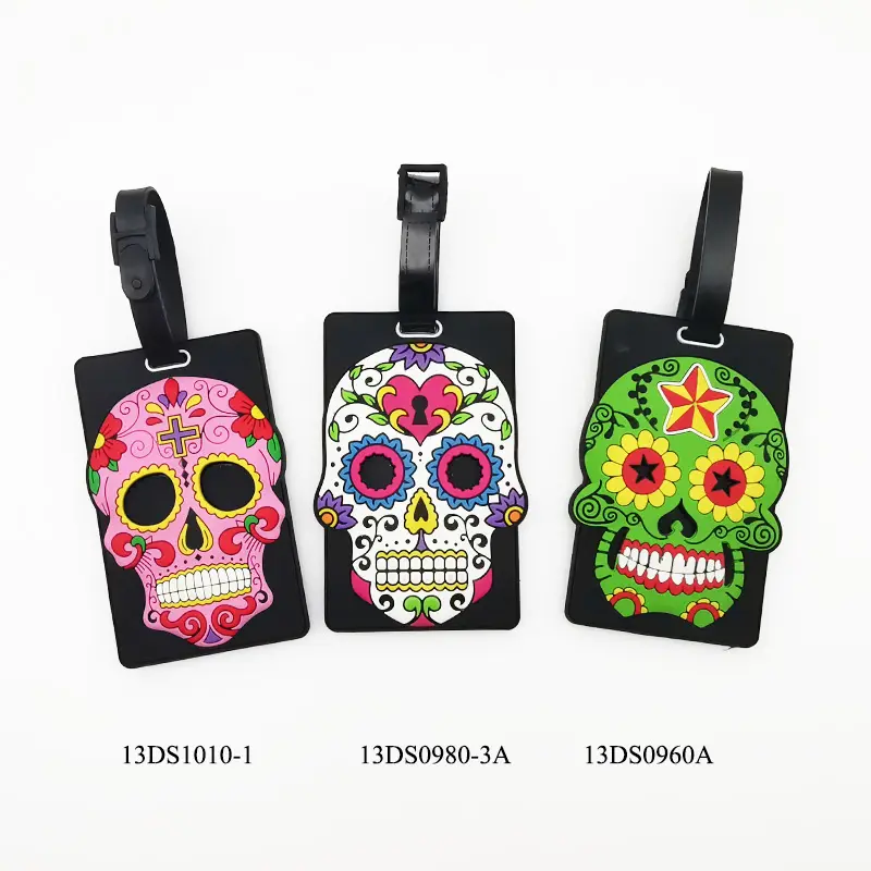 Travel Accessories Creative Newest Hot Selling Cartoon Skeleton Travel Luggage Tag