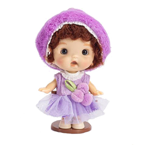 Poupée de dessin animé de 4 pouces en silicone et vinyle, réaliste, pour petite <span class=keywords><strong>fille</strong></span>, jouet reborn - Product Image 3