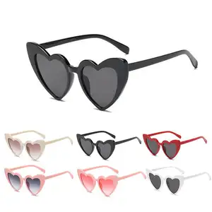 Ove-gafas de sol con forma de corazón decoradas para fiesta, lentes de sol de moda para omen