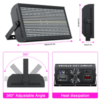 Haute puissance 10pc étui emballage lumière stroboscopique LED RGB 3in1 lavage Blinder stroboscopique lumières de scène pour Disco Party KTV