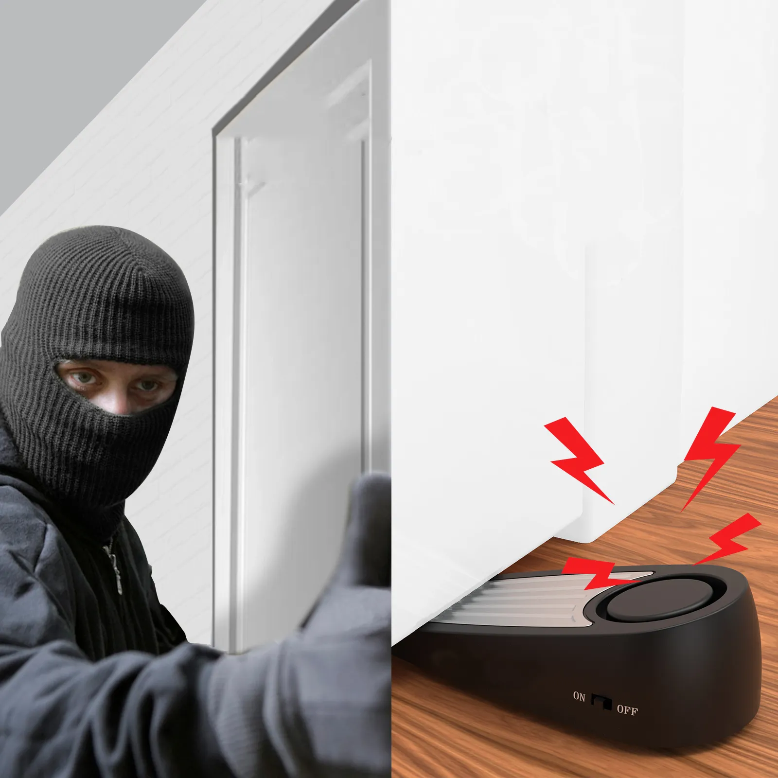 Tope de alarma de puerta de seguridad para el hogar, alarma antirrobo de 130dB con sonido fuerte y Sirena, a precio de fábrica