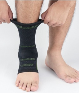 Manga de compresión de soporte de tobillo de tejido 3D de neopreno con cierre de hebilla para deportes Fitness-Ajustable duradero anticolisión - Product Image 2