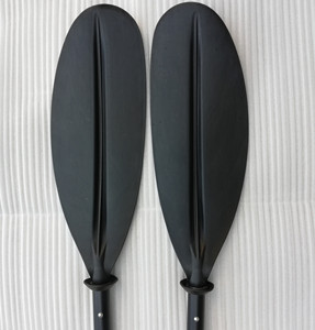 Pagaie de randonnée légère en 4 parties, 4 sections, avec pales en plastique et fibre de verre mélangées, pour kayak et bateau - Product Image 5