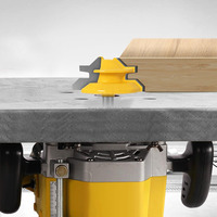 WEIX 45 Fresa de inglete de carburo de tungsteno con vástago de 1/4 de pulgada para tallado de madera, personalizable OEM/ODM, para fresado de uniones, 1 unidad