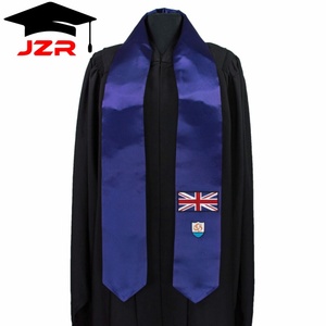 Traje de Graduación de Satén 100% de 60 a 72 Pulgadas con Bandera Nacional Personalizada y Letreros Personalizados para Graduados, Bordado Personalizado - Product Image 3
