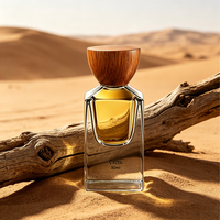 Flacon de parfum en verre transparent de luxe VISTA, forme carrée, pulvérisateur de haute qualité, bouchon à vis, volume de 30 ml, impression sérigraphique, modèle T41