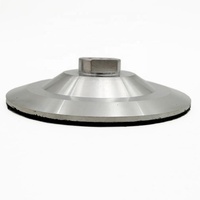 Discos de pulido de diamante de 4/4.5/5 pulgadas con rosca M14, almohadillas de soporte de aluminio con gancho y bucle, adaptador para amoladora angular