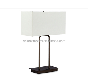 Elegante Lámpara de Mesa de Noche de Aluminio de 18 Pulgadas con Recubrimiento de Polvo Blanco, Duradera, Moderna, para Restaurante, Hotel, Bar, Decoración del Hogar, Eléctrica - Product Image 6