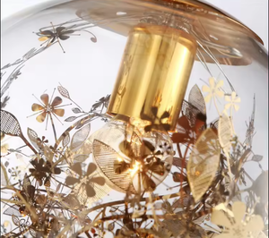 Iluminación de celo, diseño de arte nórdico, mesita de noche, comedor, colgante, bola de cristal creativa, luz colgante para sala de estar - Product Image 5