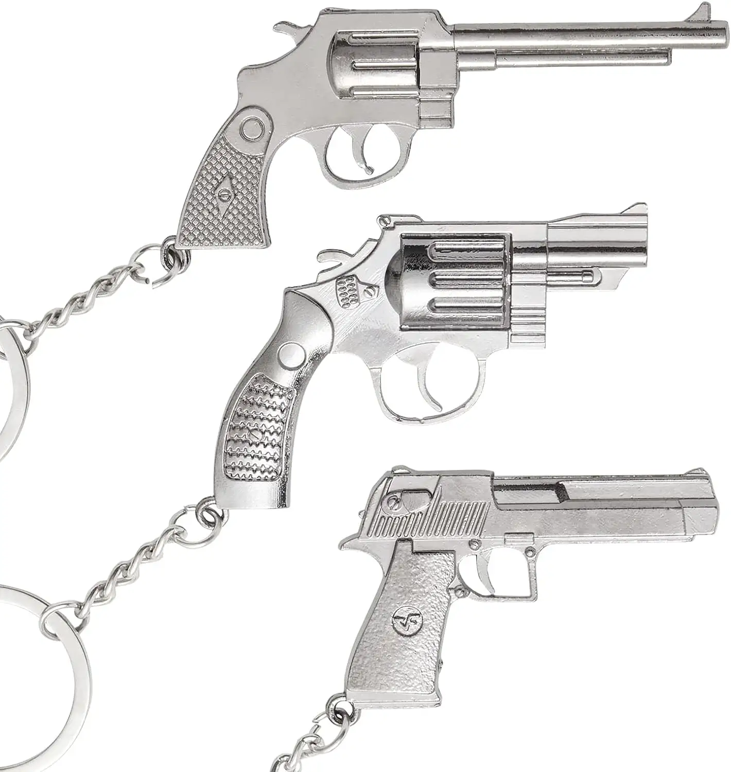 ÉCHANTILLON GRATUIT Porte-clés en alliage de zinc Porte-clés en métal Mini pistolet Porte-clés Auto Pendentif Créatif pour femmes hommes Cadeau Mini pistolet Porte-clés