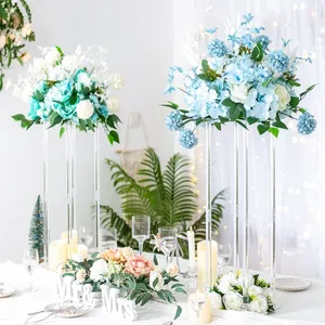 Decorative Items Transparent Wedding Centerpieces Clear Acrylic Flower Stand For Wedding acrylic candle holder centerpieces