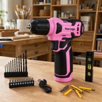 Perceuse sans fil 8V 42 pièces, mandrin sans clé 3/8 po, vitesse variable, alimentée par batterie, ensemble d'outils électriques pour usage domestique, OEM/ODM