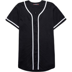Ealer Maillot de baseball pour homme, chemise de sport à manches courtes, boutonnée, séchage rapide, taille adulte L, col de baseball - Product Image 3