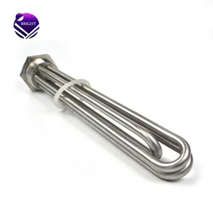 BRIGHT High Quality 220V 5000W Stainless Steel Flange Immersion Heater with Plastic Cover