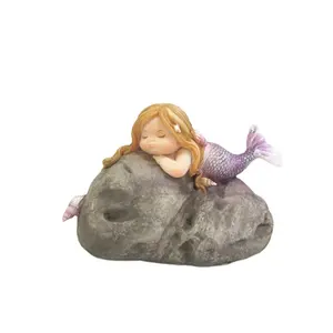 New Products Miniature Return Gifts Party Souvenir Fat Lady Resin Mermaid Figurines Wholesale