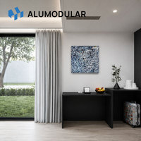 Maison préfabriquée modulaire en acier et aluminium, revêtement écologique, appartement, maison de vacances, plan de sol personnalisé, clé en main, entièrement meublée, usine