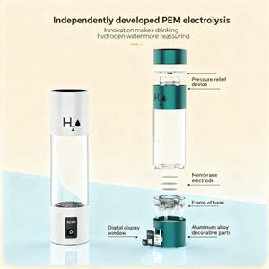 Xách tay 4000ppb 6000ppb 270ml H2 cuộ<span class=keywords><strong>c</strong></span> sống Loại-<span class=keywords><strong>C</strong></span> <span class=keywords><strong>c</strong></span>ó thể sạ<span class=keywords><strong>c</strong></span> lại Hydrogen Máy phát điện nướ<span class=keywords><strong>c</strong></span> chai - Product Image 2