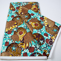 Tela de Cera Holandesa de Gran Calidad, 100% Algodón, Estampado Java, 6 Yardas, para Confección de Diseños Batik Modernos para Bodas
