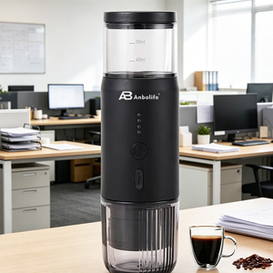 Cafetera Espresso Portátil Anbo, 15 Bares <span class=keywords><strong>de</strong></span> Presión, Acero Inoxidable, Control Manual, Multiusos, para Hogar, Oficina, Hotel, Comercial - Product Image 5