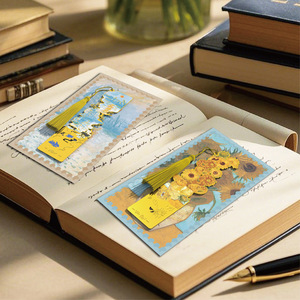 Segnalibri in Metallo Traforato con Motivi UV, Stile Antico con Nappine, Confezione Regalo Creativa per Studenti - Product Image 3