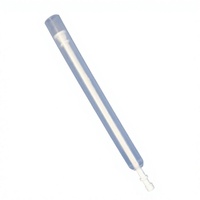 Applicateur vaginal en PP blanc Super International pour pommade, bouchon à vis 16-17,9 mm, tube de soin personnel de 60 mm de diamètre