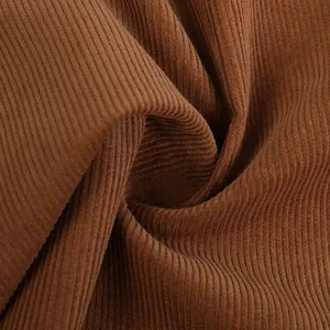 90% Katoen + 10% Polyester Niet-Stretch Dikke Corduroy Bruine Fluwelen Stof Voor Corduroy Pak